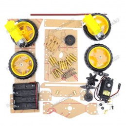 Smart Steering Robot Car Chassis Robotics Bangladesh
