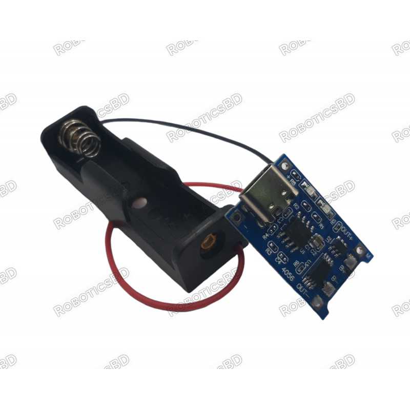 14500 Lithium Battery Charger USB Type-C Robotics Bangladesh 14500 Lithium Battery Charger USB Type-C Robotics Bangladesh