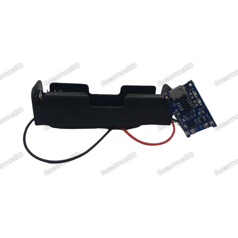 18650 Lithium Battery Charger USB Micro-B Robotics Bangladesh 18650 Lithium Battery Charger USB Micro-B Robotics Bangladesh