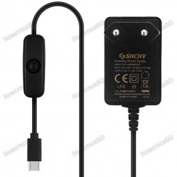 Raspberry Pi 4 Power Supply 5V 3A USB Type C Robotics Bangladesh