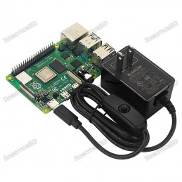 Raspberry Pi 4 Power Supply 5V 3A USB Type C Robotics Bangladesh