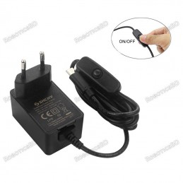 Raspberry Pi 4 Power Supply 5V 3A USB Type C Robotics Bangladesh