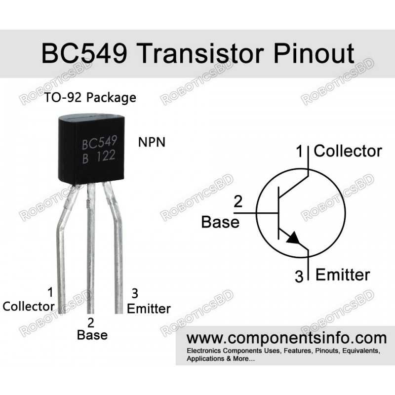 BC549 NPN Transistors Robotics Bangladesh BC549 NPN Transistors Robotics Bangladesh