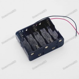 10 X 1.5V AA Back to Back Plastic Battery Holder with Wire Robotics Bangladesh