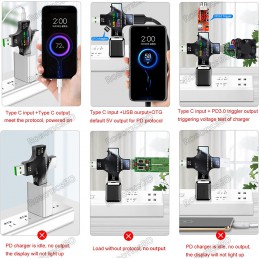 Multifunctional 2 in 1 Type C USB Tester Color Screen Robotics Bangladesh