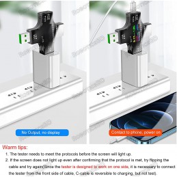 Multifunctional 2 in 1 Type C USB Tester Color Screen Robotics Bangladesh