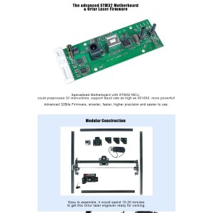 Ortur Laser Master 2 20W with STM32 MCU High Speed Ortur Laser Engraver and Cutter Kit Robotics Bangladesh