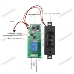 HLK-V20 Speech Recognition Module Human Speech Voice Control Module Robotics Bangladesh