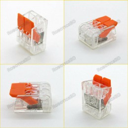 Wago 221 Compatible Electrical Connectors Wire Block Clamp Terminal Robotics Bangladesh