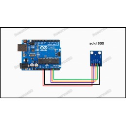 ADXL335 Module 3-axis Analog Output Accelerometer GY-61 Robotics Bangladesh