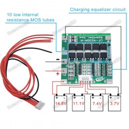 4S 30A 14.8V 18650 Lithium Battery BMS PCB Protection Board Robotics Bangladesh