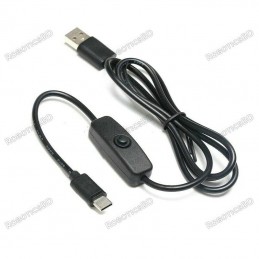 Raspberry Pi Power Cable with On/Off Switch Type C USB Robotics Bangladesh