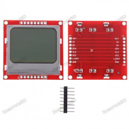Nokia 5110 LCD Display Module Red Robotics Bangladesh