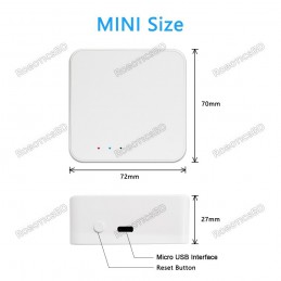 LoraTap Tuya Smart ZigBee 3.0 Hub Wireless Multi Mode Mesh Gateway Robotics Bangladesh
