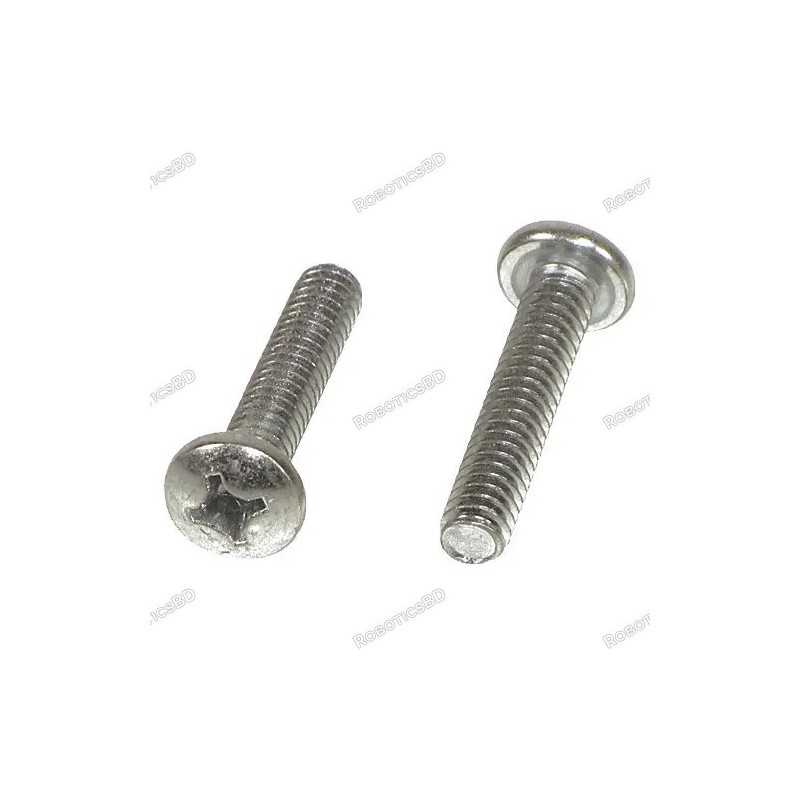 M3x12 Round head Screw (Pack of 5) Robotics Bangladesh M3x12 Round head Screw (Pack of 5) Robotics Bangladesh