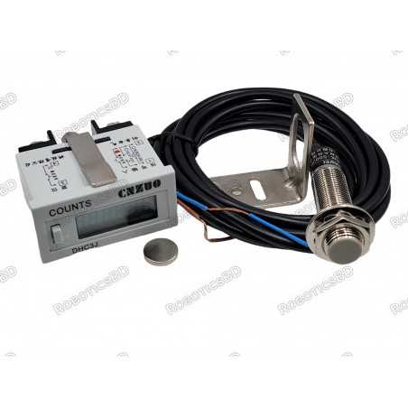 Digital Auto Counter Meter with Hall Effect Proximity Switch Sensor (Battery Powered) Robotics Bangladesh