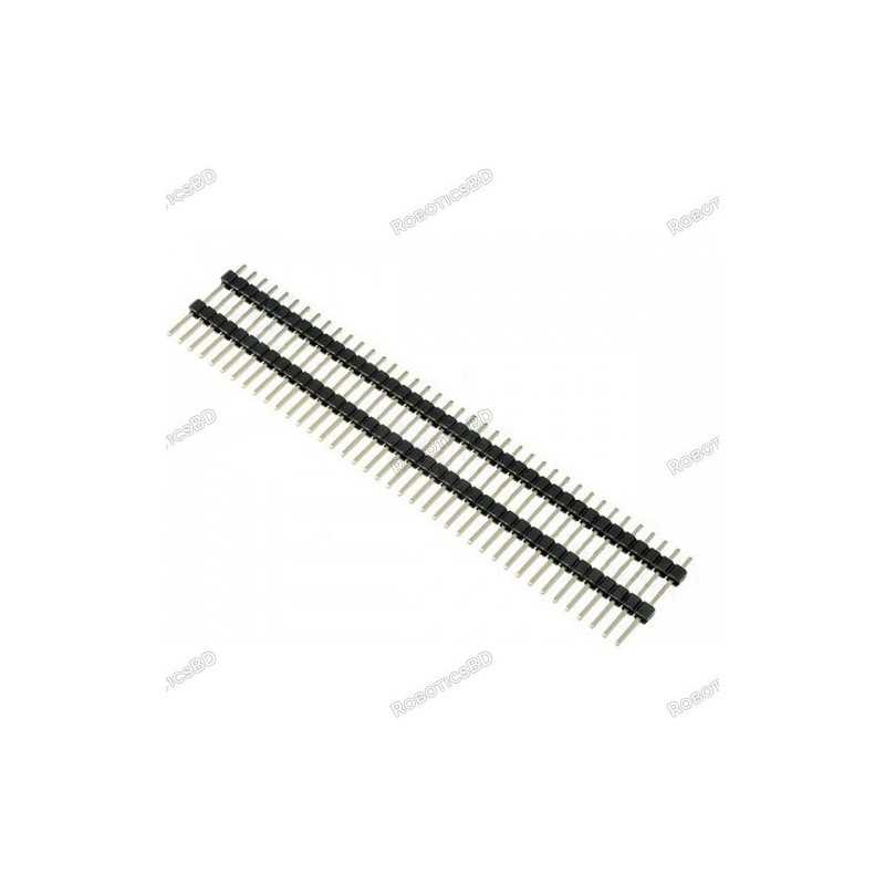 Male Pin Header Single Row Long Double Insulator 40 Pin 25mm Height Robotics Bangladesh Male Pin Header Single Row Long Double Insulator 40 Pin 25mm Height Robotics Bangladesh