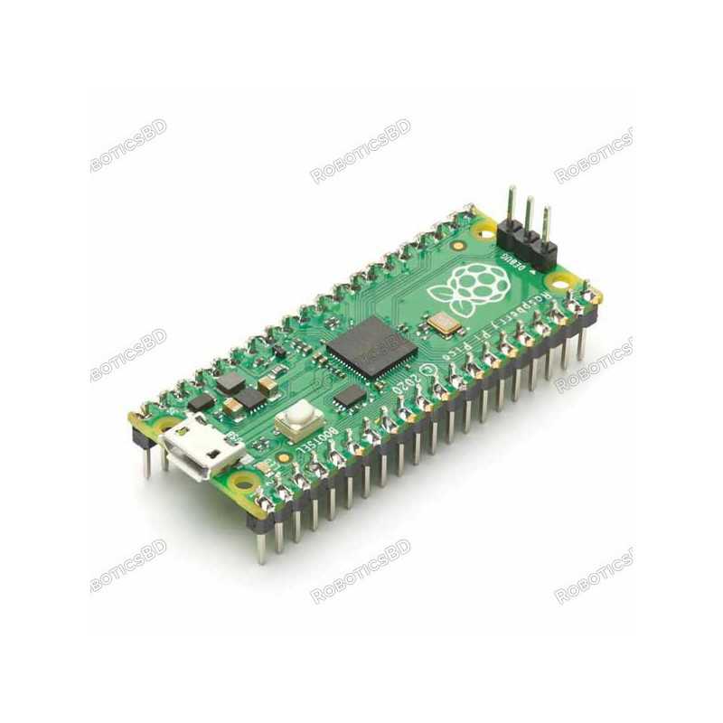 Raspberry Pi Pico With Soldered Headers Robotics Bangladesh Raspberry Pi Pico With Soldered Headers Robotics Bangladesh