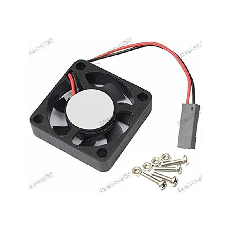 DC 5V Brushless CPU Cooling Fan with Screws for Raspberry Pi 4 Robotics Bangladesh DC 5V Brushless CPU Cooling Fan with Screws for Raspberry Pi 4 Robotics Bangladesh