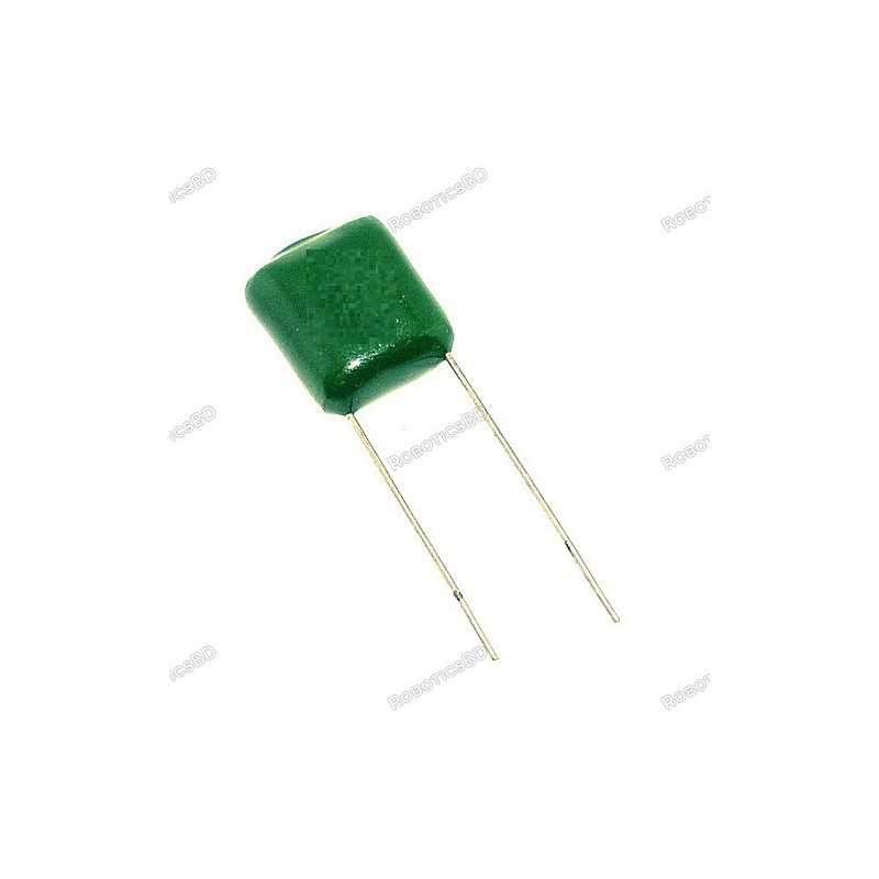 100nF 100V (0.1uF – 2A104J) Polyester Film Capacitor Robotics Bangladesh 100nF 100V (0.1uF – 2A104J) Polyester Film Capacitor Robotics Bangladesh