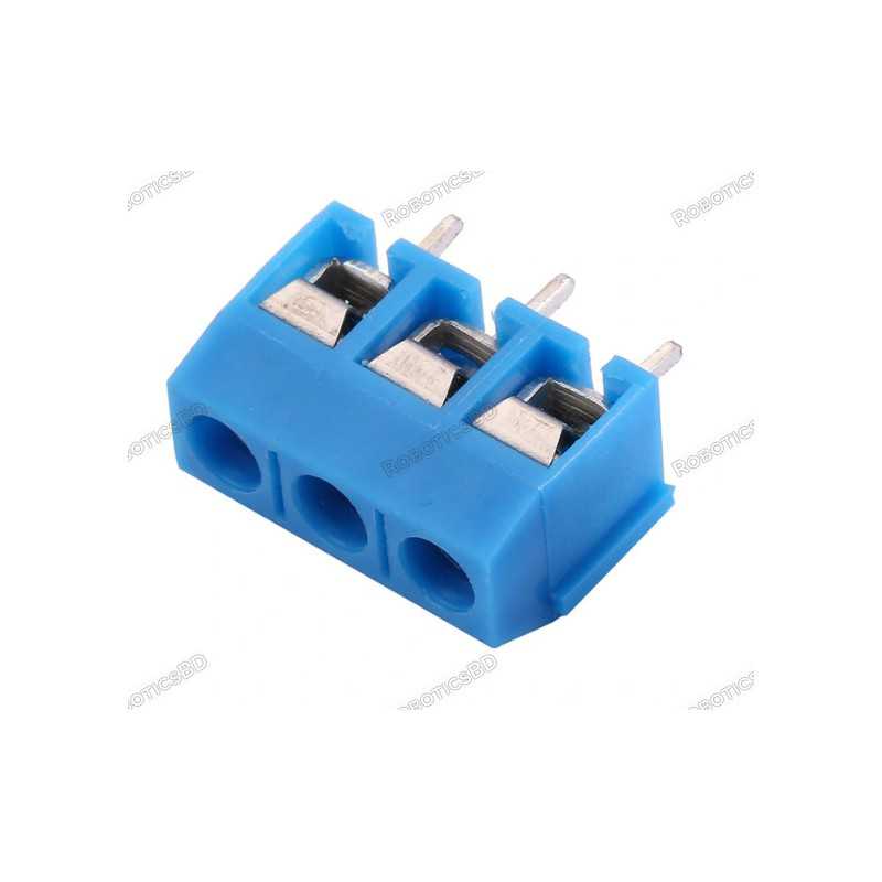 3 Pin Pitch 5.0mm Straight Pin Screw PCB Terminal Block Connector Blue Robotics Bangladesh 3 Pin Pitch 5.0mm Straight Pin Screw PCB Terminal Block Connector Blue Robotics Bangladesh