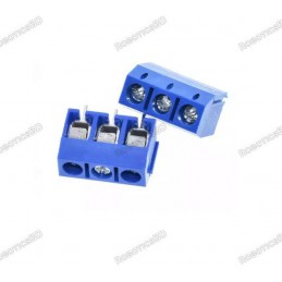 3 Pin Pitch 5.0mm Straight Pin Screw PCB Terminal Block Connector Blue Robotics Bangladesh