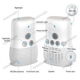 Wireless Baby Sound Monitor Two-way Intercom Night light Robotics Bangladesh