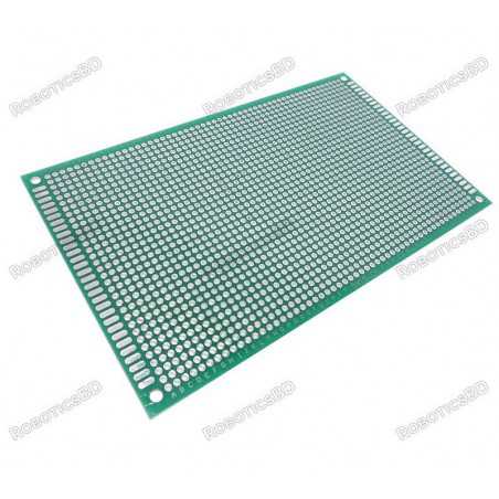 Double Sided FR-4 PCB Prototype Board 9x15cm Robotics Bangladesh