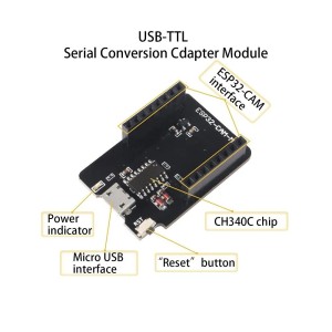ESP32-CAM-MB MICRO USB Download Module for ESP32 CAM Development Board Robotics Bangladesh