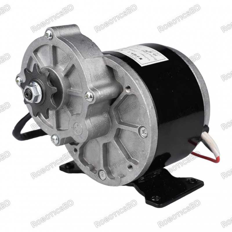 Brushed DC Motor 12V 250W Gear Reduction Motor for E-bike Wheelchair Robot Robotics Bangladesh Brushed DC Motor 12V 250W Gear Reduction Motor for E-bike Wheelchair Robot Robotics Bangladesh