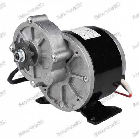 Brushed DC Motor 12V 250W Gear Reduction Motor for E-bike Wheelchair Robot Robotics Bangladesh