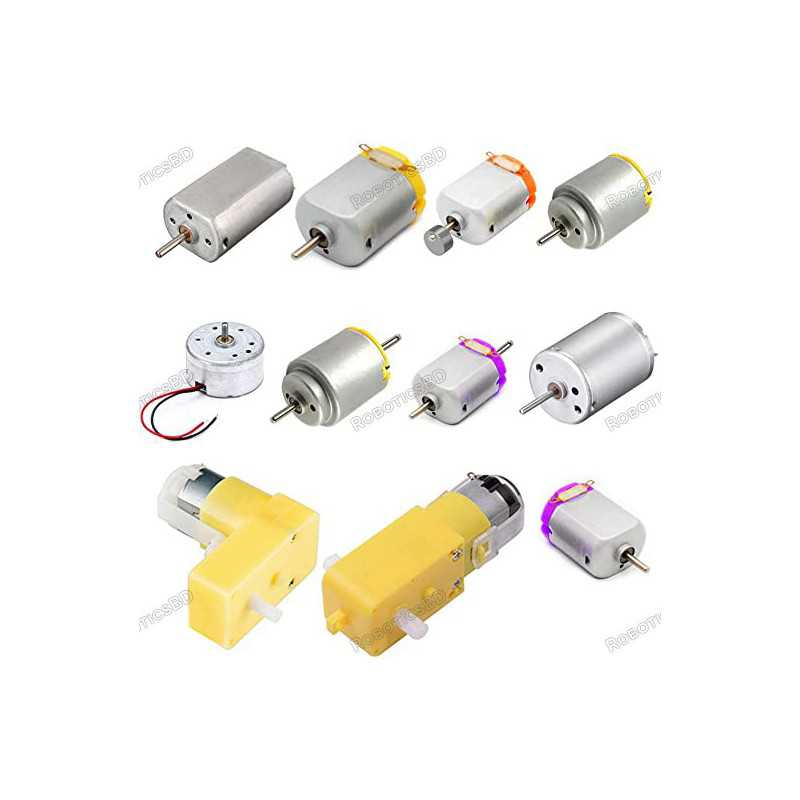 All in One Motor Kit - 11 different motor set 3-9v DC motor Robotics Bangladesh All in One Motor Kit - 11 different motor set 3-9v DC motor Robotics Bangladesh