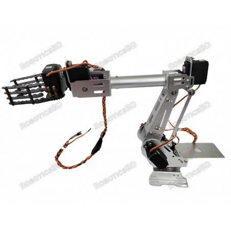 7DOF Aluminum Alloy Robotic Arm Manipulator with Gripper and MG996R servo Robotics Bangladesh