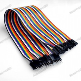 Male to Female Jumper Wires 40 Pin 30cm Robotics Bangladesh