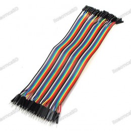 Male to Female Jumper Wires 40 Pin 30cm Robotics Bangladesh