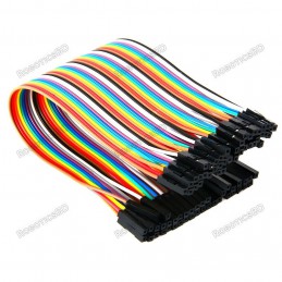 Female to Female Jumper Wires 40 Pin 30cm Robotics Bangladesh