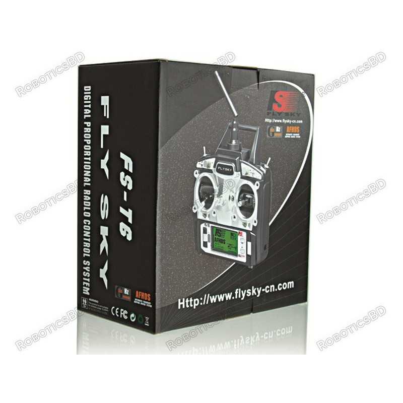 FlySky FS-T6 2.4ghz 6 Channel TX & RX FlySky FS-T6 2.4ghz 6 Channel TX & RX
