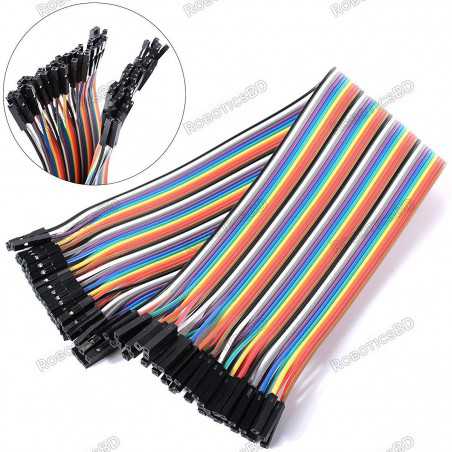Female to Female Jumper Wires 40 Pin 30cm Robotics Bangladesh