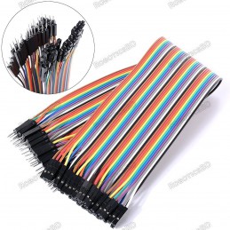 Male to Female Jumper Wires 40 Pin 30cm Robotics Bangladesh