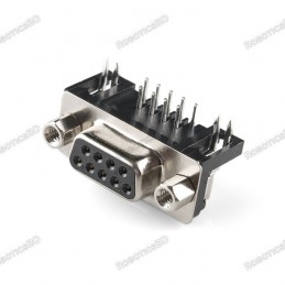 DB9 Pin Female Serial Connector - PCB Mount Robotics Bangladesh