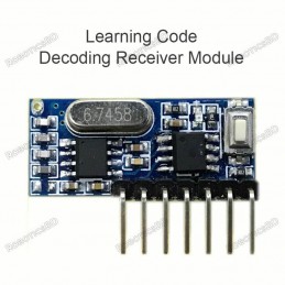 433Mhz Wireless Receiver Learning Code EV1527 Decoding Module 4Ch output With Learning Button Robotics Bangladesh
