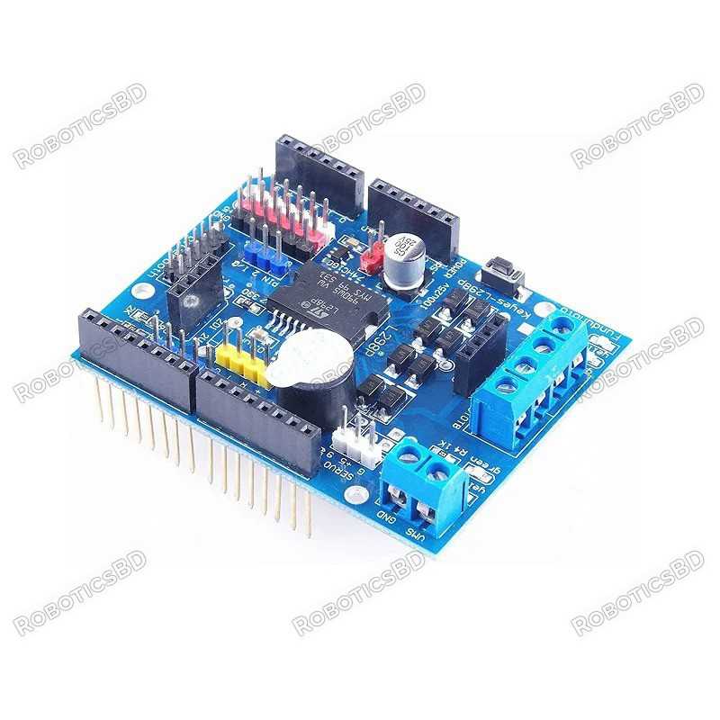 L298P Motor Driver Shield for Arduino Robotics Bangladesh L298P Motor Driver Shield for Arduino Robotics Bangladesh