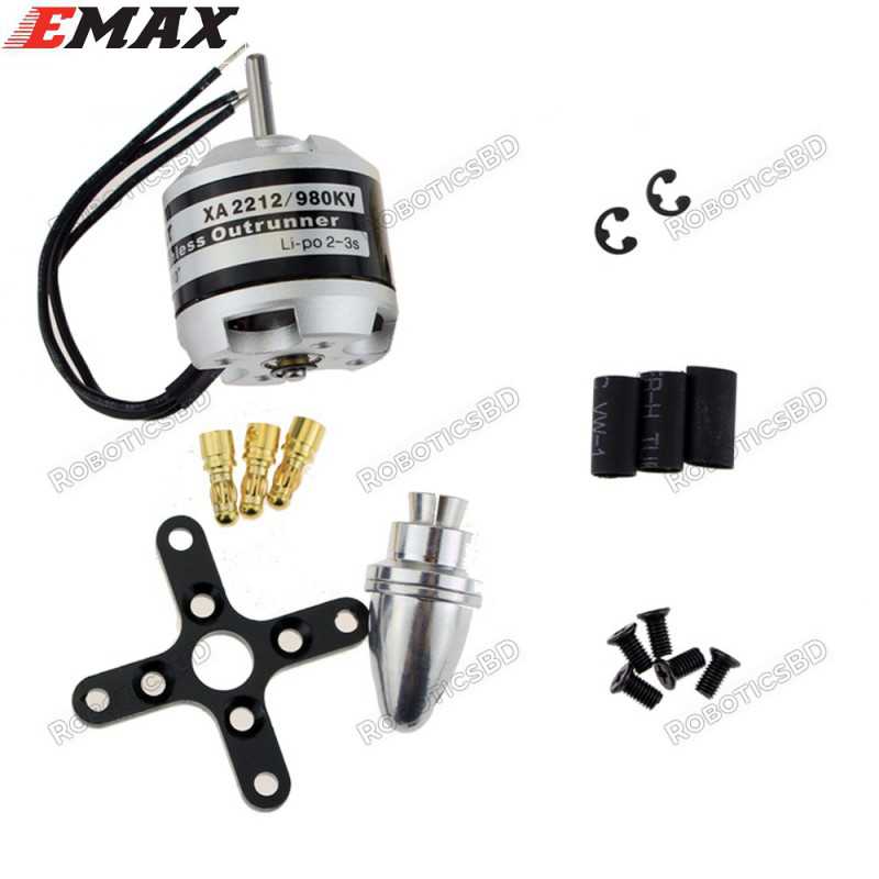 Emax XA2212-980kv Outrunner Brushless Motor Robotics Bangladesh Emax XA2212-980kv Outrunner Brushless Motor Robotics Bangladesh