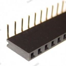 1x40 Pin 2.54mm Right Angle Single Row Female Pin Header Connector Robotics Bangladesh