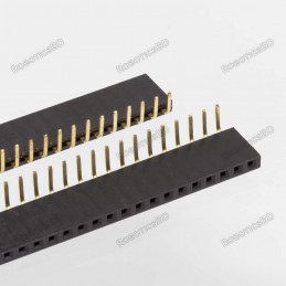 1x40 Pin 2.54mm Right Angle Single Row Female Pin Header Connector Robotics Bangladesh