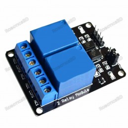 2 Channel 12V Relay Board Module Robotics Bangladesh