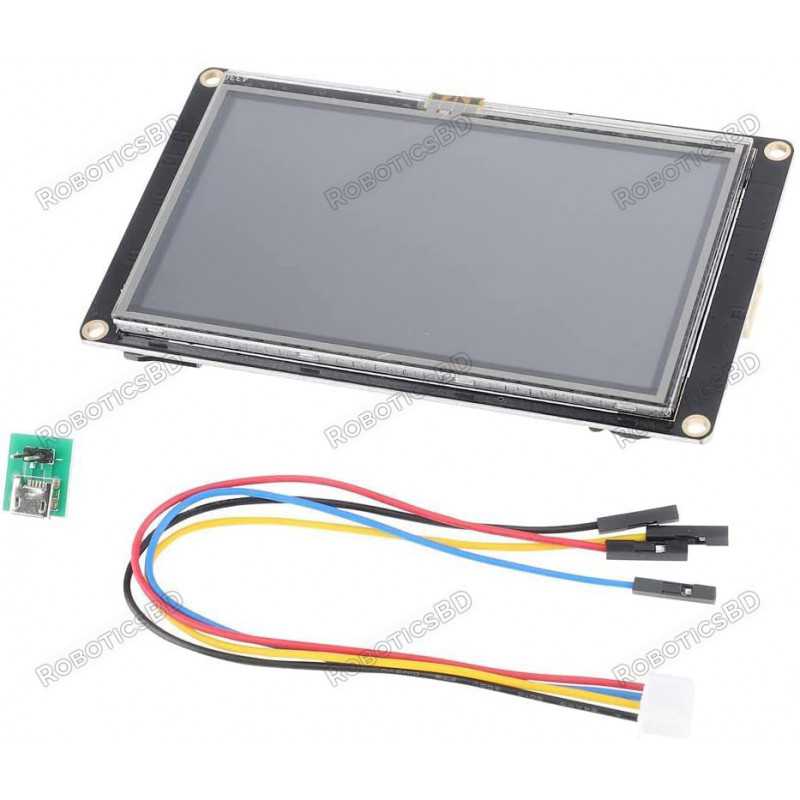 Nextion 7" Display NX8048K070 Resistive Touch Screen HMI Display Robotics Bangladesh Nextion 7" Display NX8048K070 Resistive Touch Screen HMI Display Robotics Bangladesh