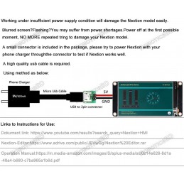 Nextion 7" Display NX8048K070 Resistive Touch Screen HMI Display Robotics Bangladesh