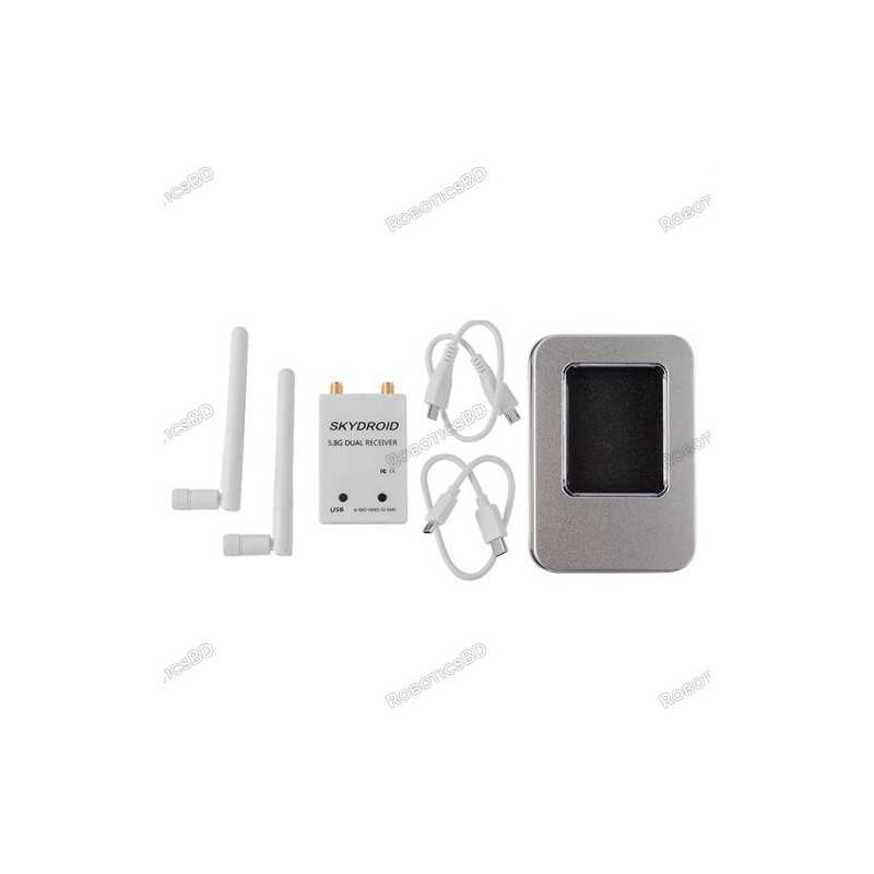 Skydroid 5.8G 150CH Full Channel UVC Dual Antenna Control Receiver OTG FPV Receiver Robotics Bangladesh Skydroid 5.8G 150CH Full Channel UVC Dual Antenna Control Receiver OTG FPV Receiver Robotics Bangladesh