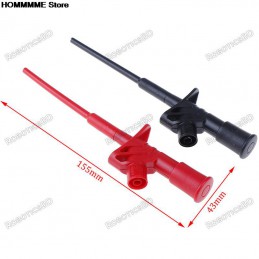 P5004 Professional Insulated Quick Test Hook Clip High Voltage Flexible Testing Probe 4mm Pair Robotics Bangladesh